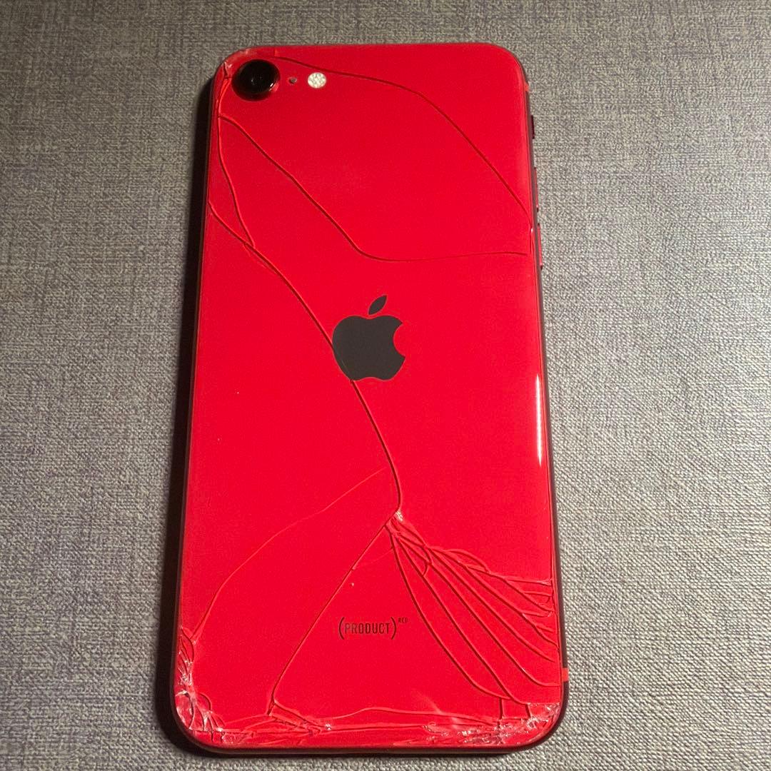 ！！背面に傷あり！！iPhone SE 第2世代 (SE2)レッド64 GB