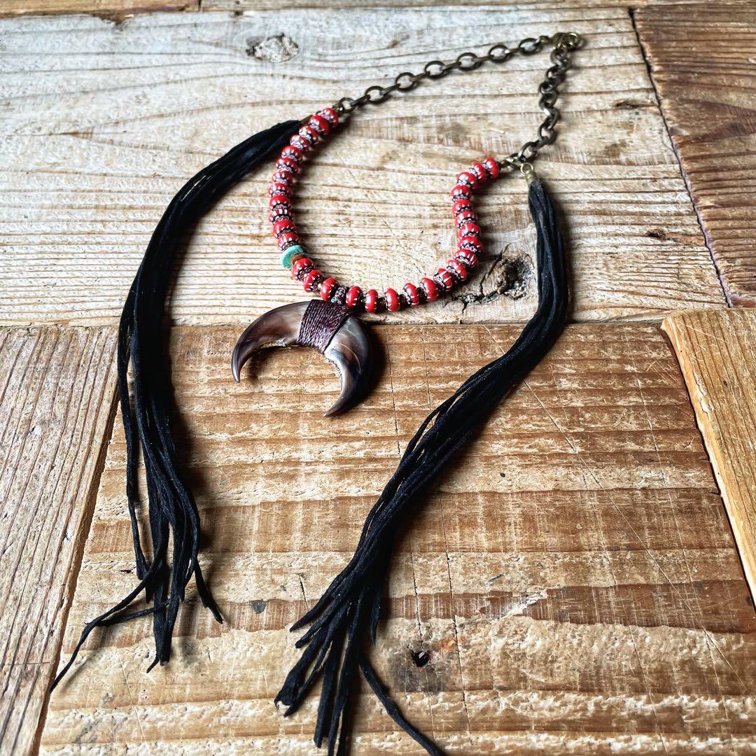 ネックレス・ペンダント Bear's two-claw necklace