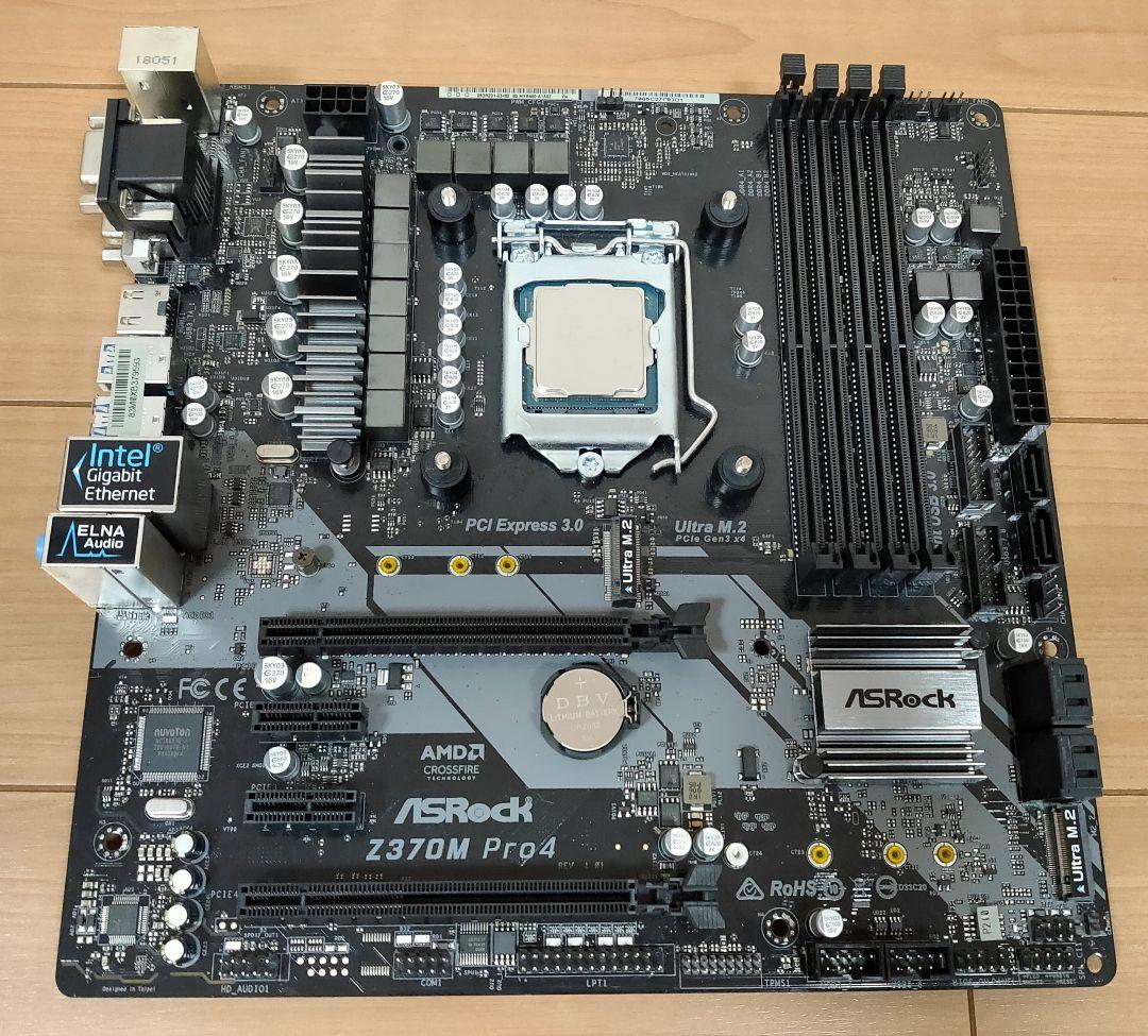グラフィックボード・グラボ・ビデオカード Intel Core i3 8100 ASRock z370 pro4
