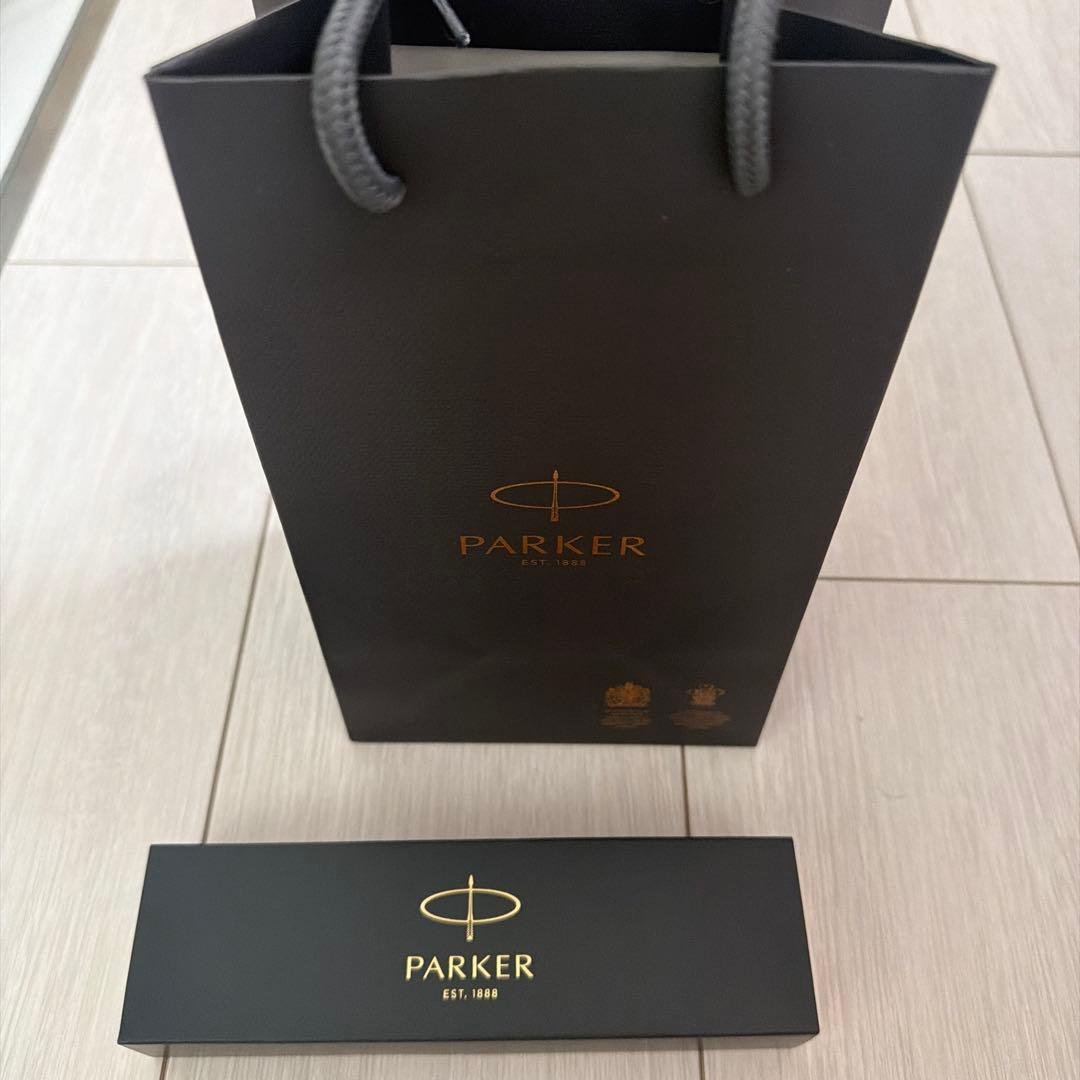 PARKERソネット ボールペン ブルーラッカー シルバー 未使用 箱付き