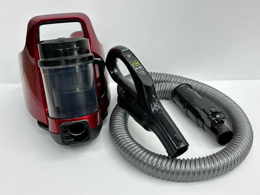 中古　掃除機　本体　東芝 VC-CF31 サイクロン 赤　ダスト　ホースセット