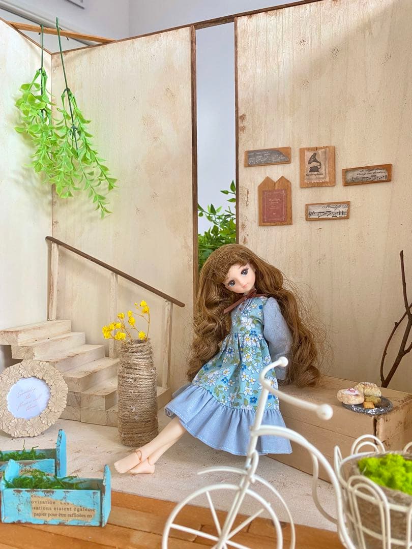 【作品例 オーダー例】 ドールハウス 背景ボード リカちゃんキャッスル ブライス