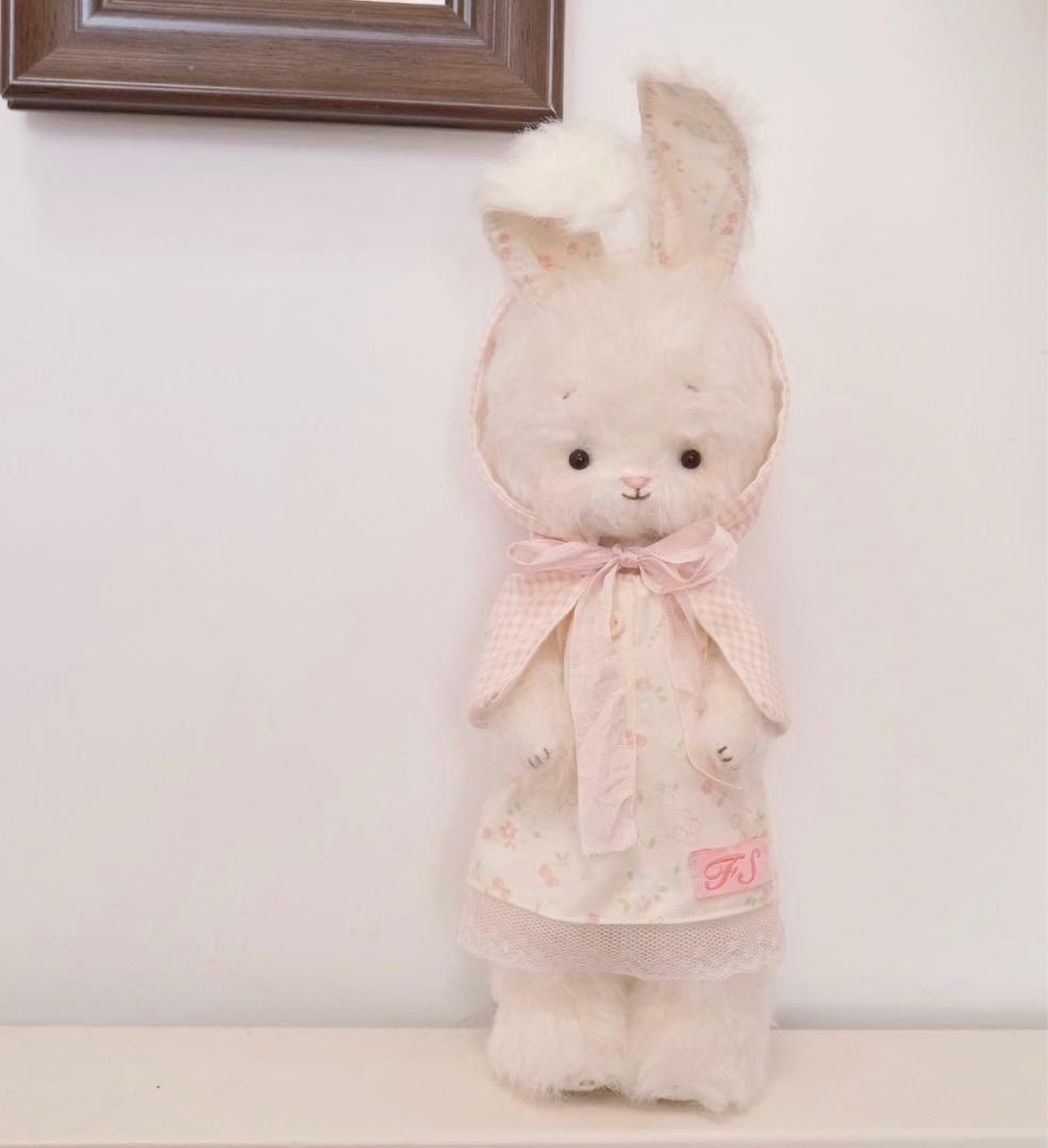 フラフィラブリーバニー ぬいぐるみ アーティストベア 海外作家様 兎 部屋飾り