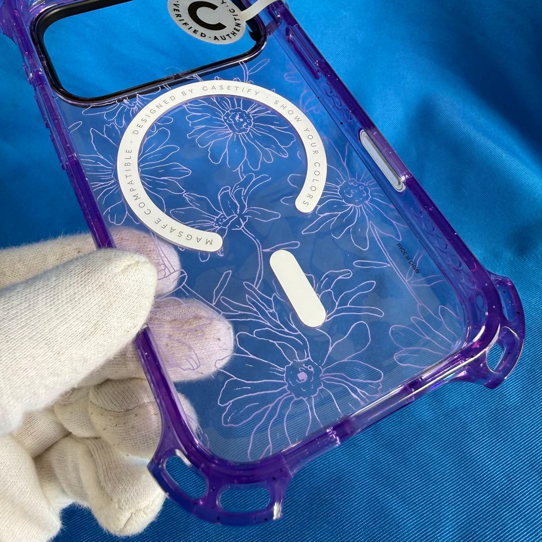 新品未使用 CASETIFY iPhone17pro バウンスケース パープル