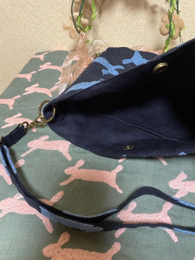 ミナペルホネン　ハンドメイド　バッグ　ショルダーバッグ　ミニバッグ　インバッグ