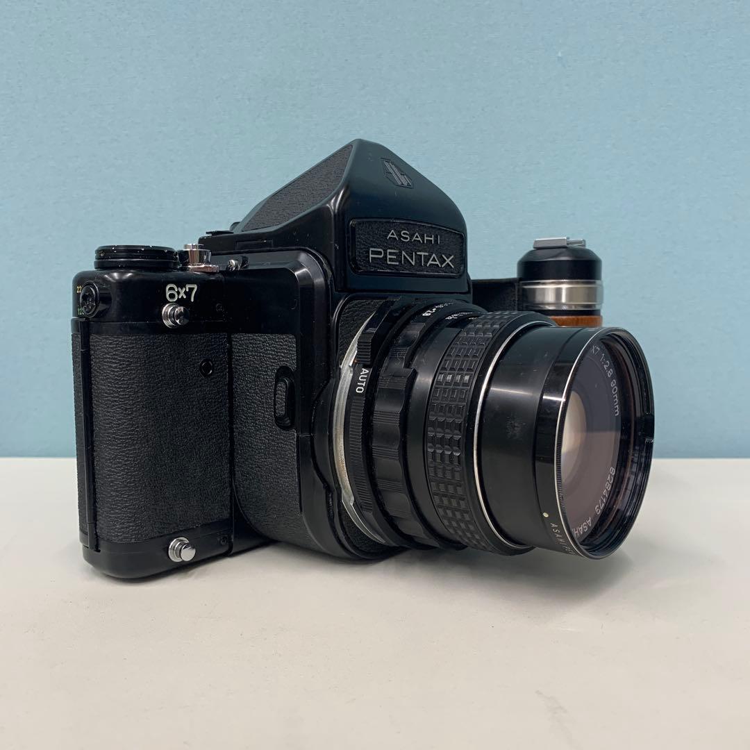 ASAHI PENTAX 67 中判カメラ 本体とフィルター付き