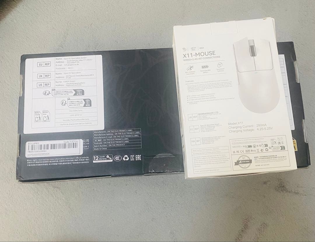 X11-MOUSE & Ajazz ak820 pro キーボード本体