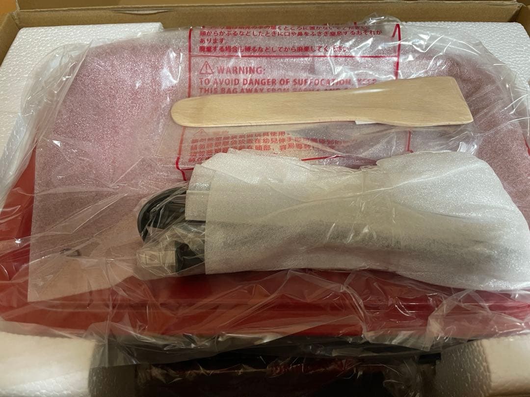 新品【ブルーノ】BRUNOコンパクトホットプレート赤　BOE021-RD