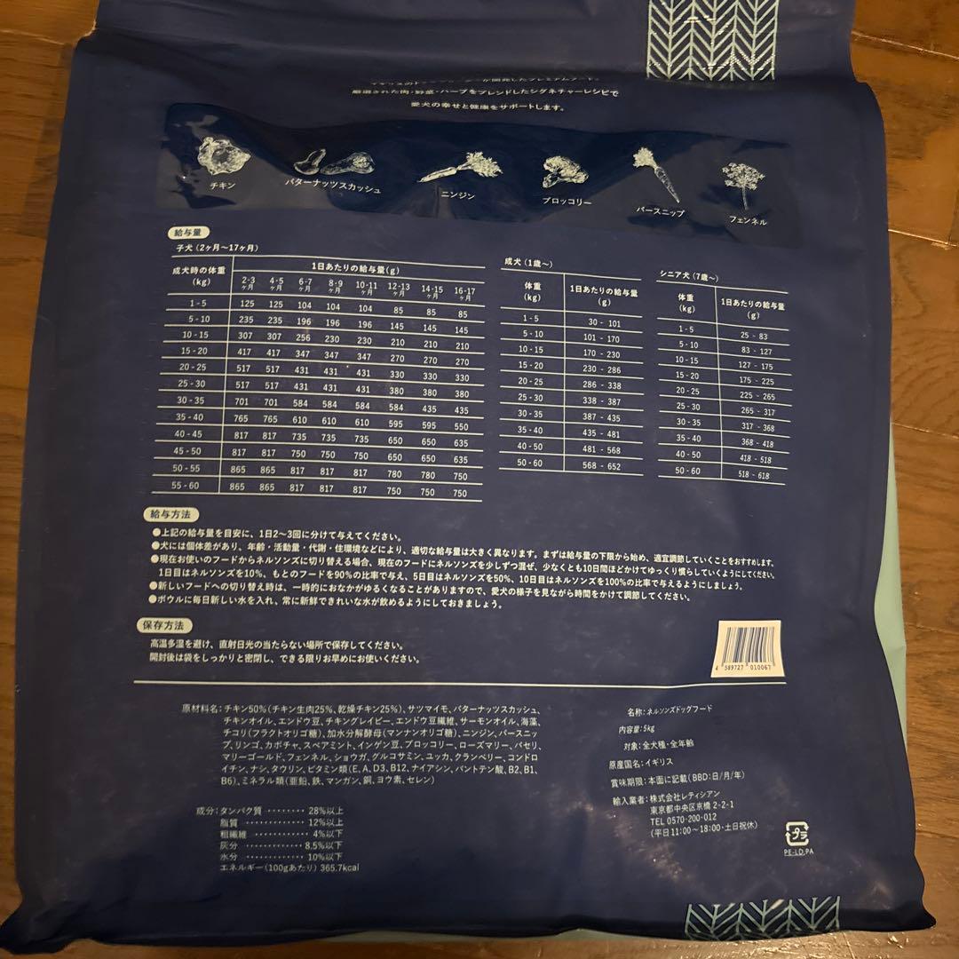 ネルソンズ ドッグフード（5kg）全犬種・全年齢対応