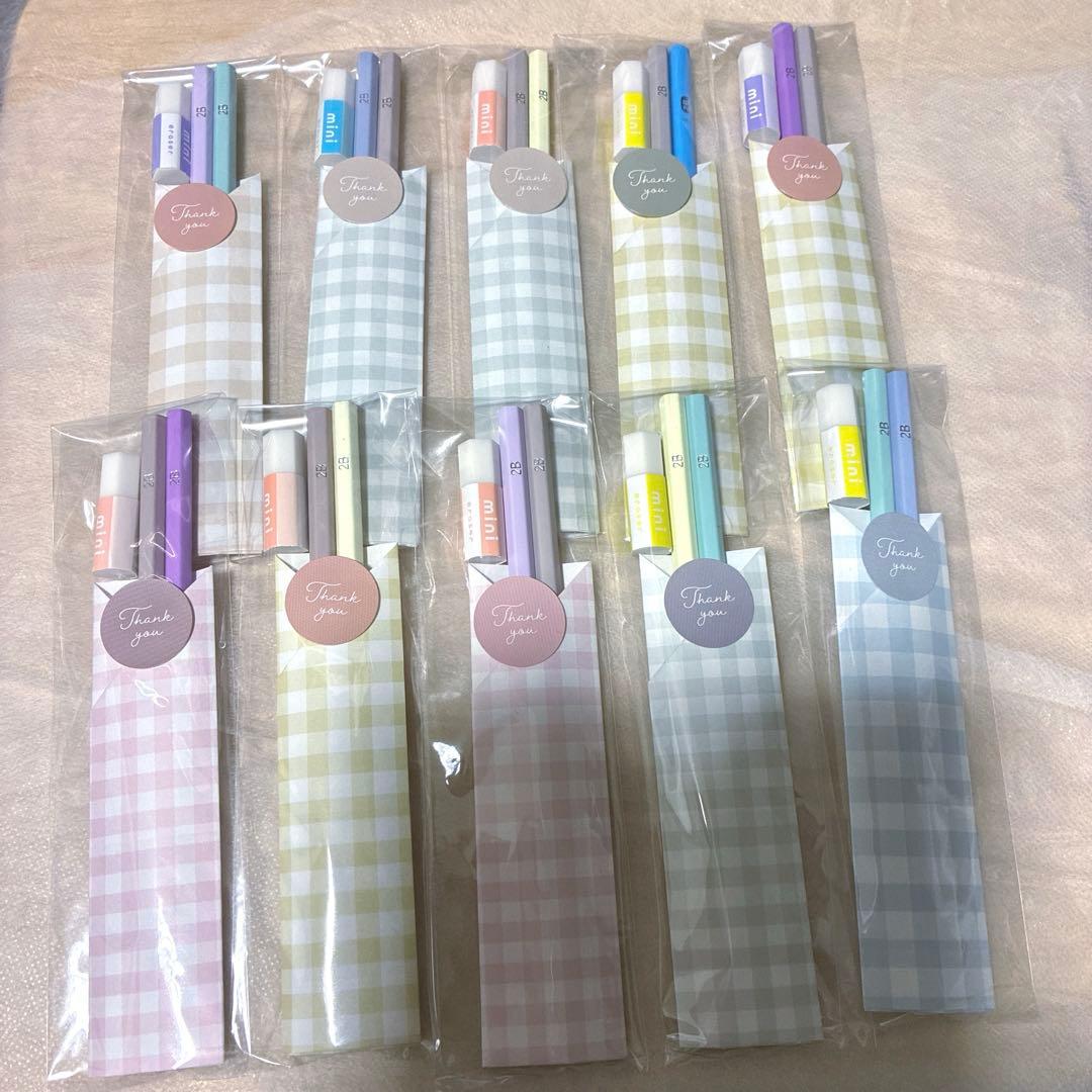 専用出品★鉛筆2本＋mini消しゴム★鉛筆Sえんぴつプチギフト20個　ばら撒き