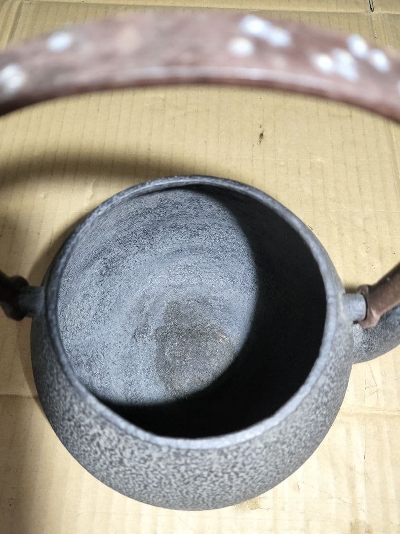 ◆希少！！◆鉄瓶　銘柄あり　龍文堂　南部鉄器　レトロ　アンティーク
