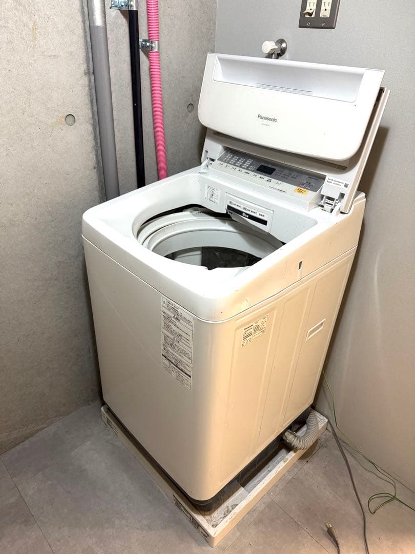 パナソニック 8kg 全自動洗濯機 乾燥2㎏ ホワイト NA-FA80H3-W