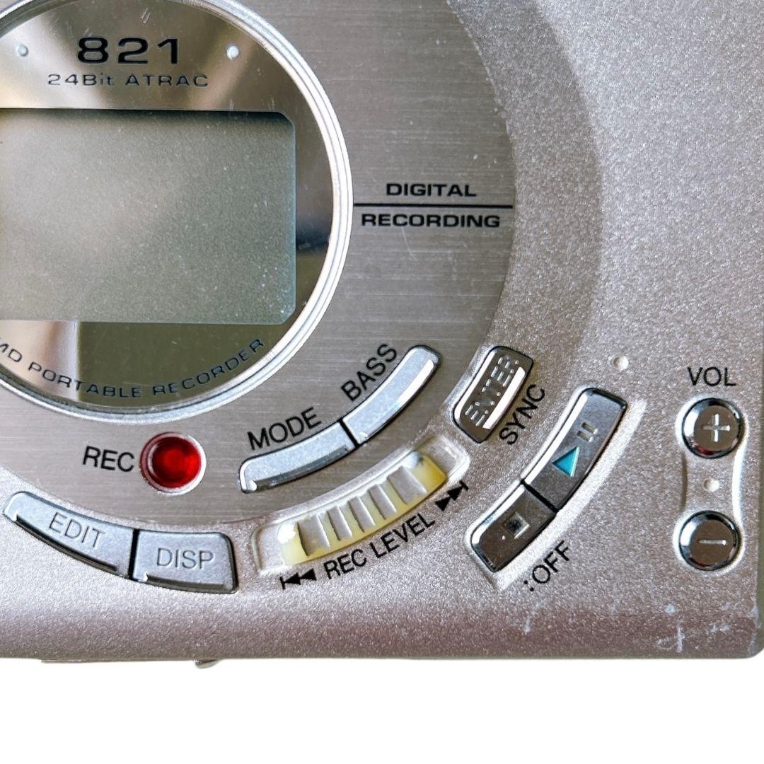 動作確認済 SONY ポータブルMDプレーヤー MDレコーダー MD-MT821