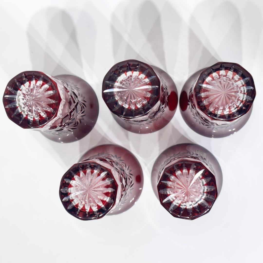 希少！新品・未使用品！江戸切子 廣田硝子 パイロンクラフト ビアグラス 5客