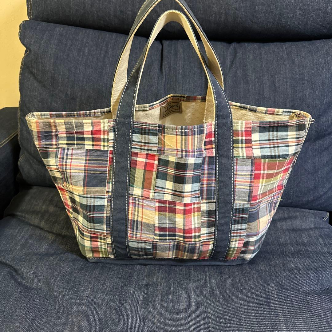 エルエルビーン　L.L.Bean ボート&トート　パッチワークマドラス