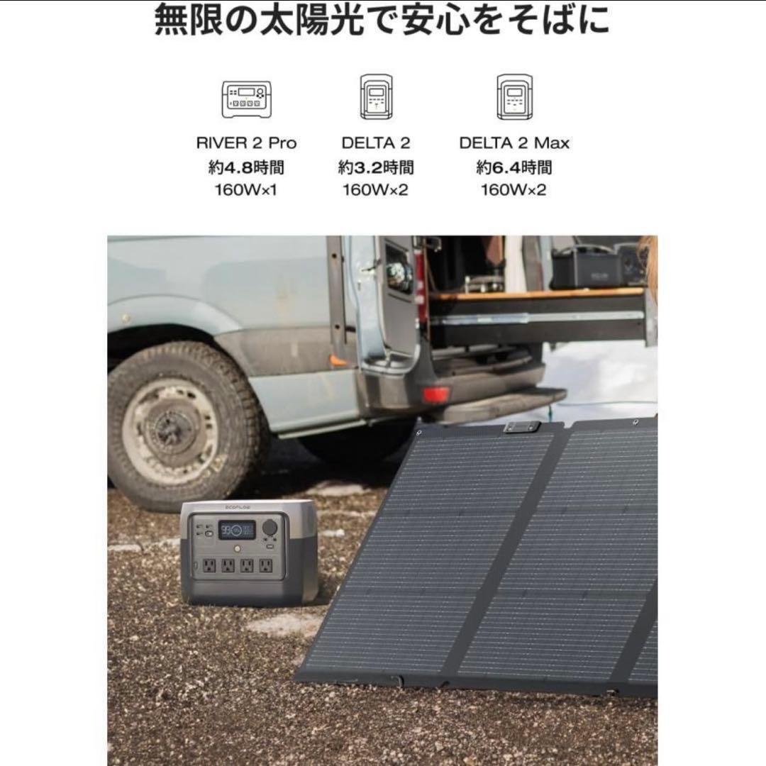 EcoFlow 160W 片面 ソーラーパネル Gen2