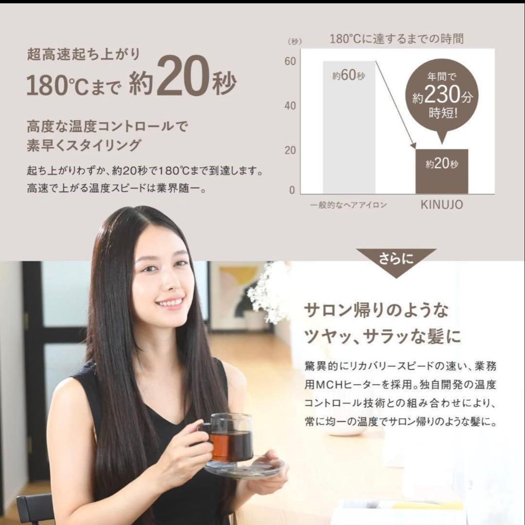 【新品未開封】KINUJO 絹女　ストレートヘアアイロン LM-125