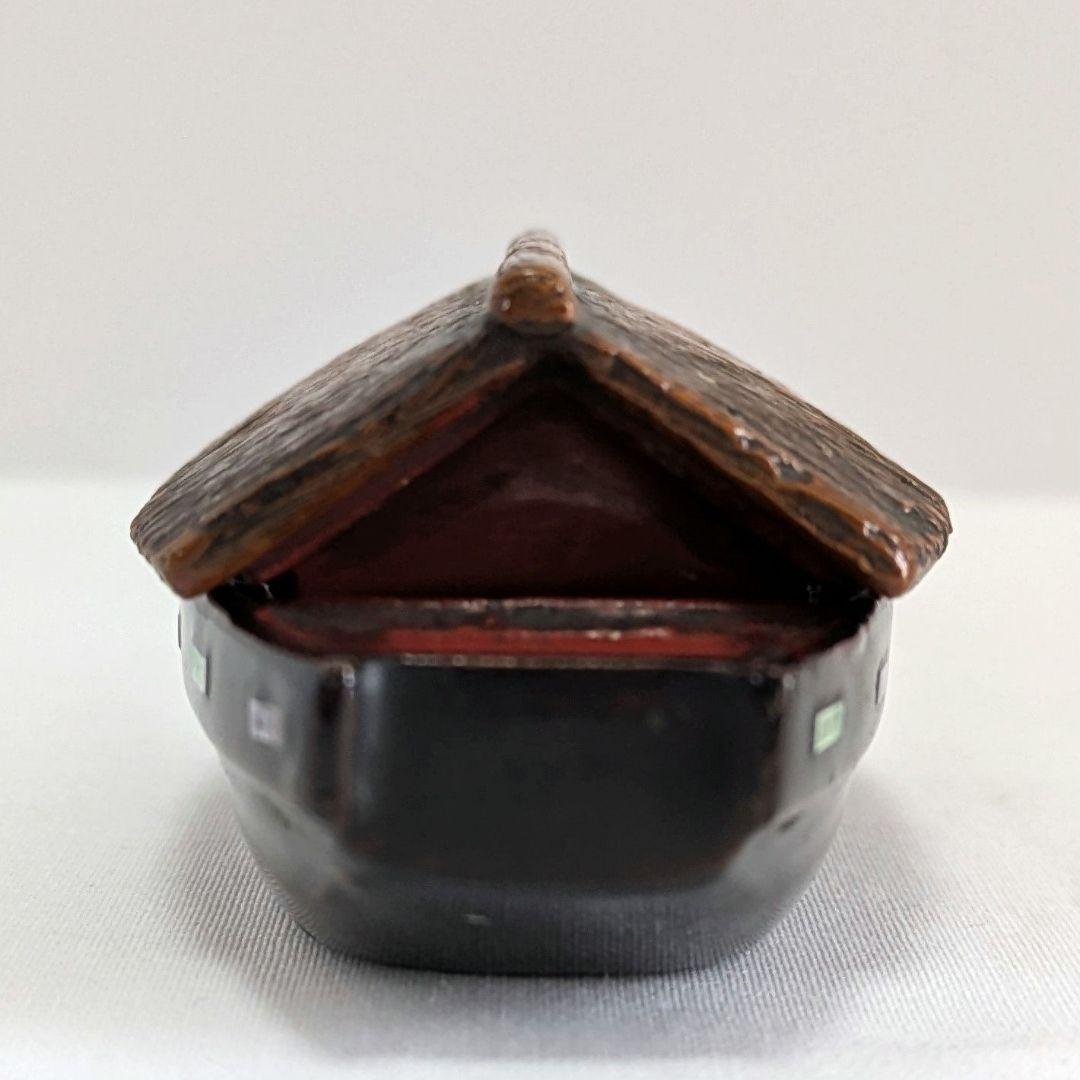 香合　唐物　舟香合　屋形船　 螺鈿細工　古物