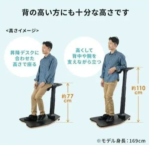 サンワダイレクト　スタンディングチェア エルゴノミクス　150-SNCERG11