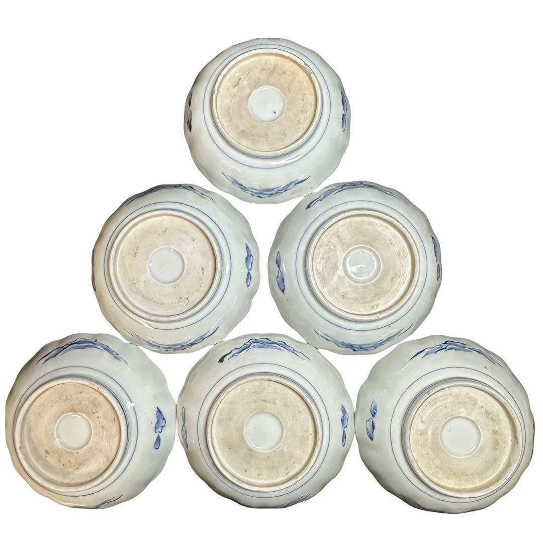 ★ 古伊万里 山水図 膾皿 6枚/食器！★