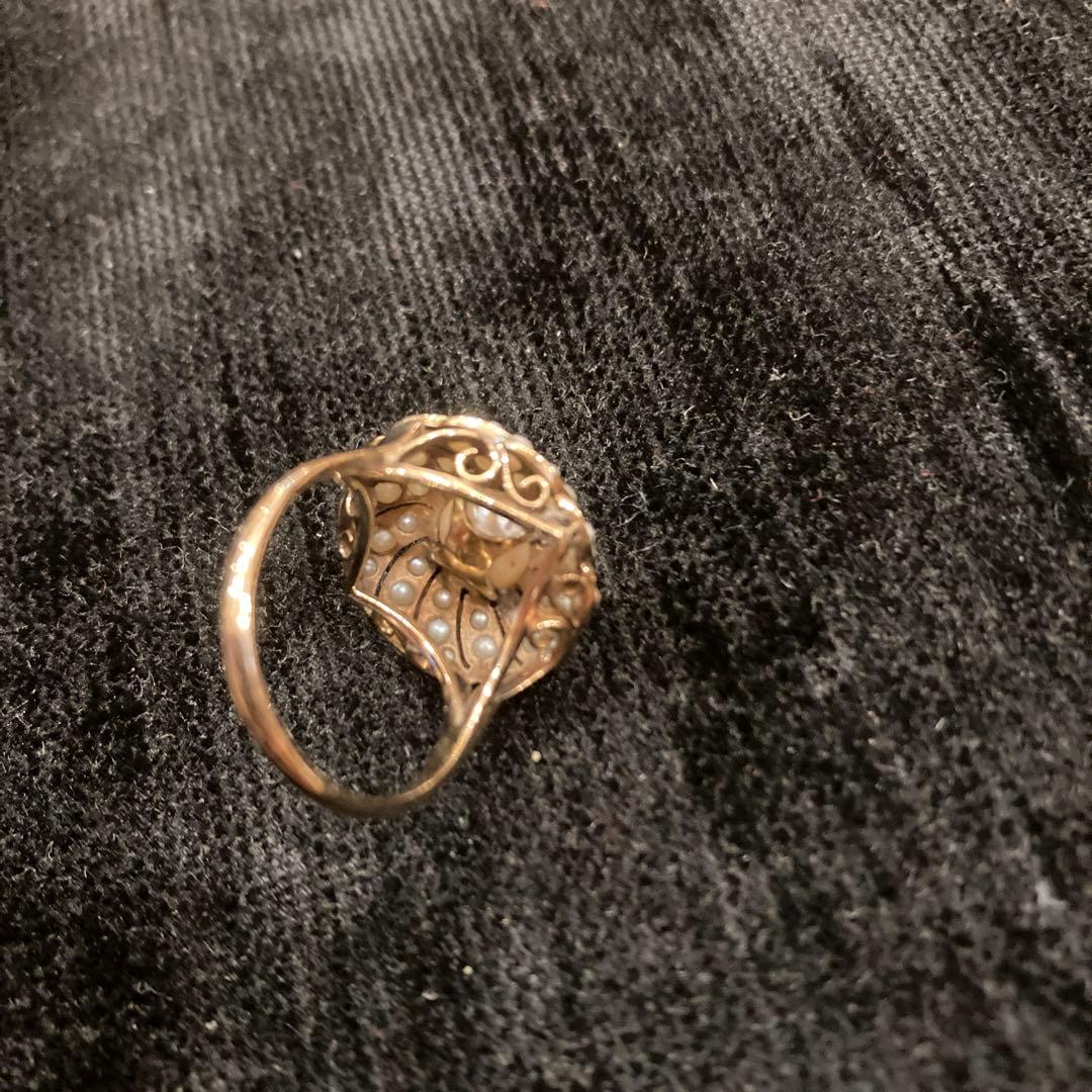 14K シードパールリング