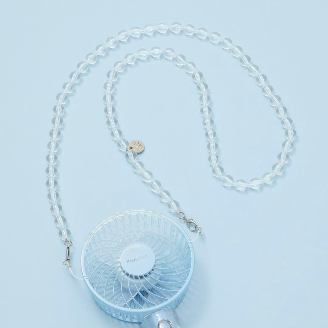 Francfranc フレ　ハンディファン　ウェーブ＋ネックストラップセット