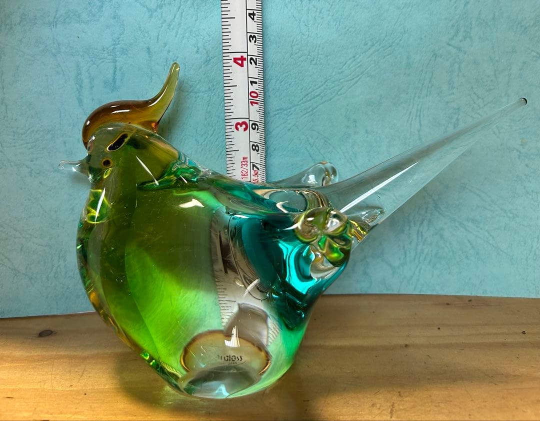 Multi Glassガラス製 鳥のオブジェ