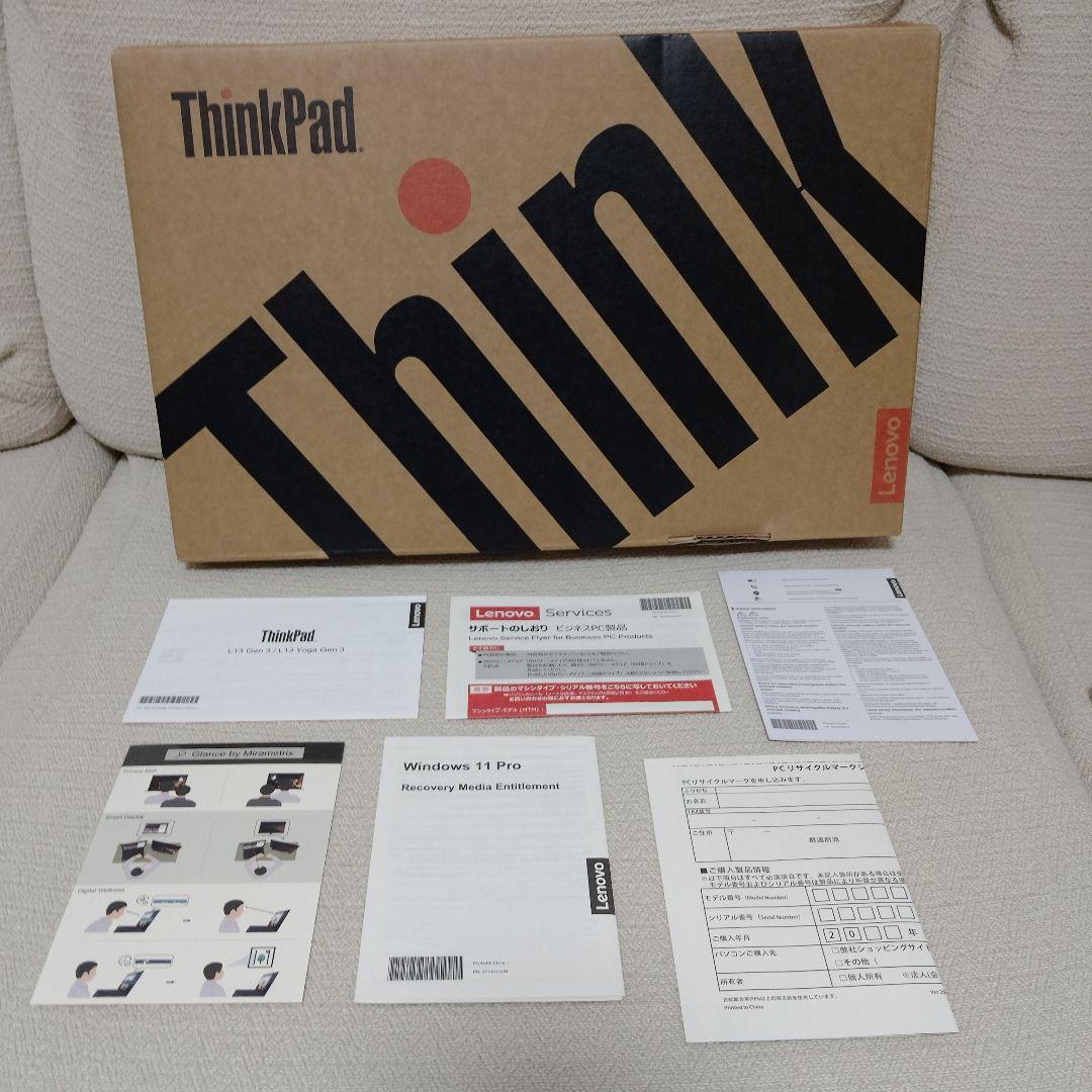 ThinkPadL13Gen3/i5/16GB/SSD/Win11/ノートPC