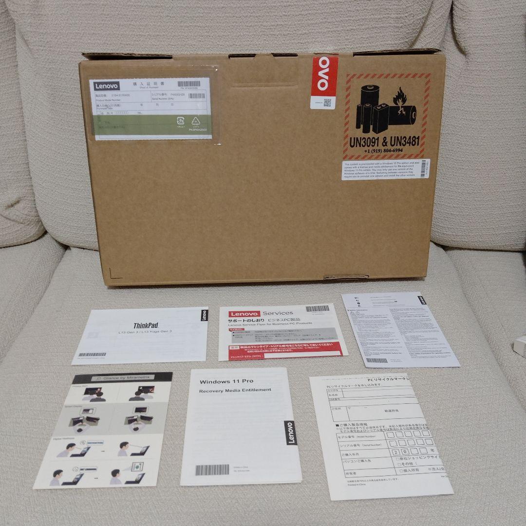 ThinkPadL13Gen3/i5/16GB/SSD/Win11/ノートPC
