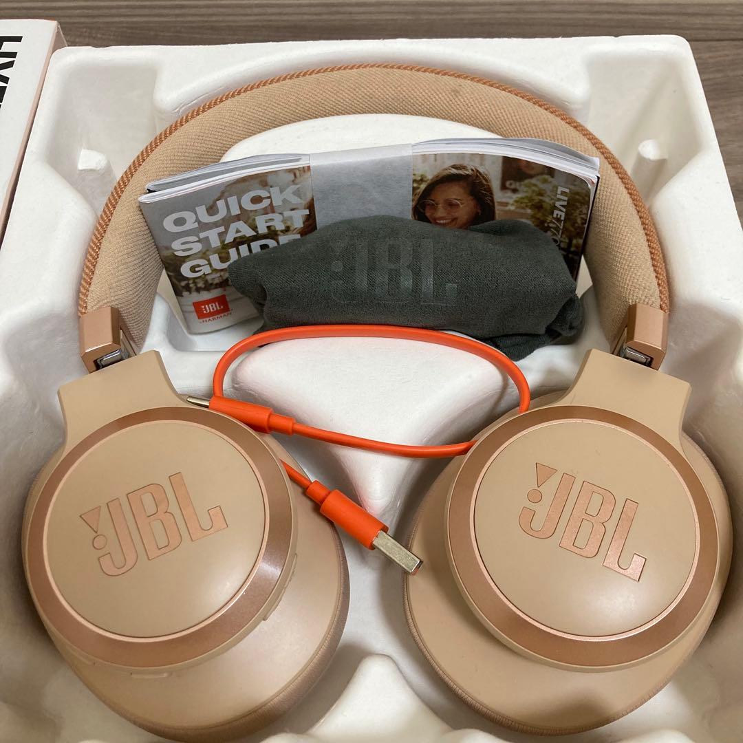 JBL LIVE 770 NC ワイヤレスヘッドホン　サンドストーン