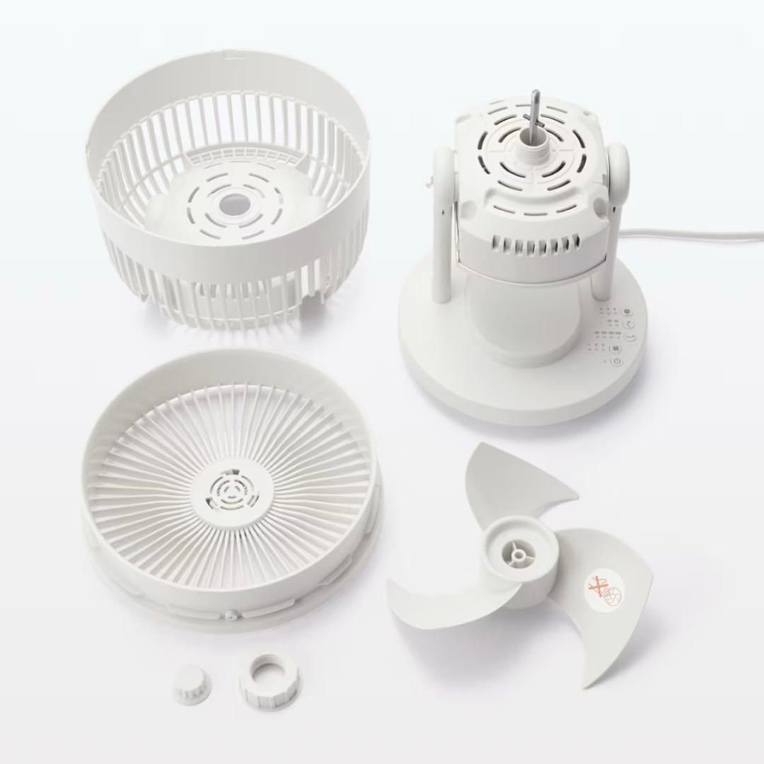 【お値下げ中！】✳︎無印良品✳︎ 360度首振り機能付きサーキュレーター ホワイト