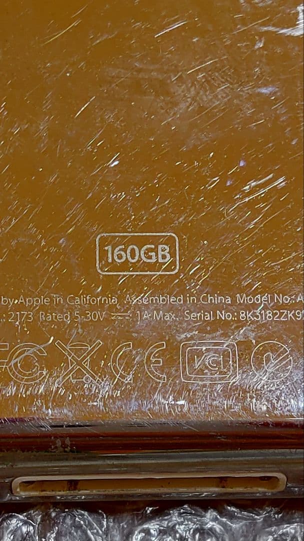 アイポッドクラシック　第6世代　A1238 ジャンク　管理ナンバー6450