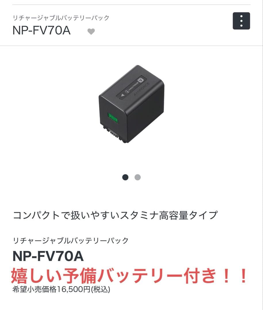 SONY FDR-AX45 4Kビデオカメラ　動作◯　予備バッテリー、おまけ付き