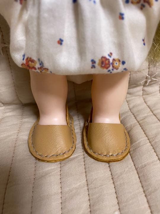 ハンドメイド　ソランちゃん　本革　シンプル　靴