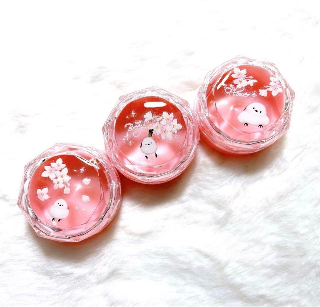 シマエナガ❁⃘*.゜レジンクリームケース 桜