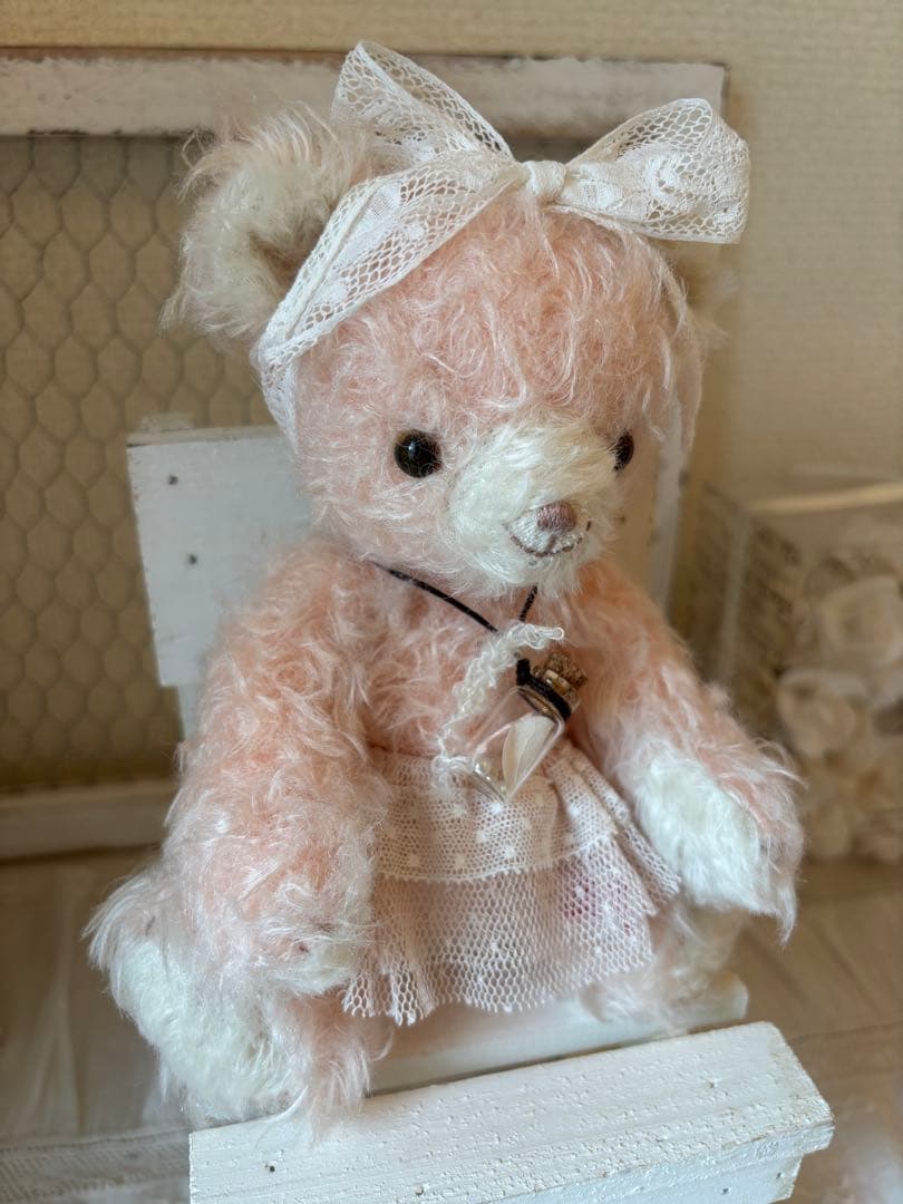 ピンク色のやさしいくまちゃん