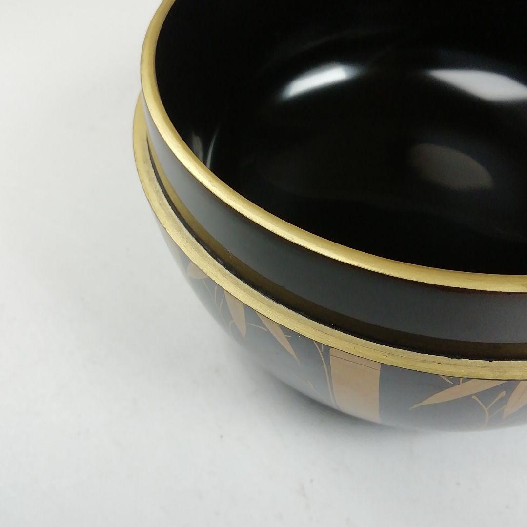 Ｗ３８８　棗　『竹林蒔絵』『平棗』『塗師　多田桂寛 作』　共箱　茶道具