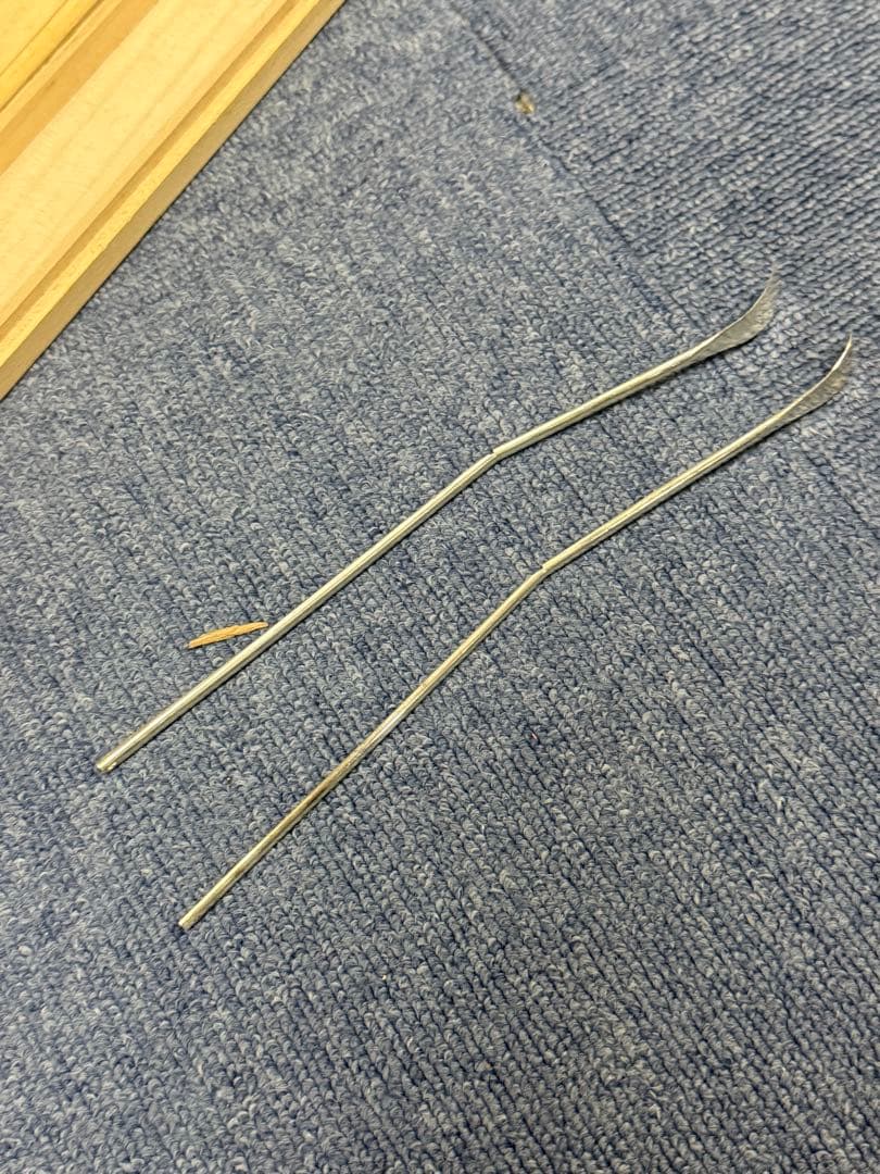 遺品整理 骨董品 純銀製 茶杓 2本 約25g