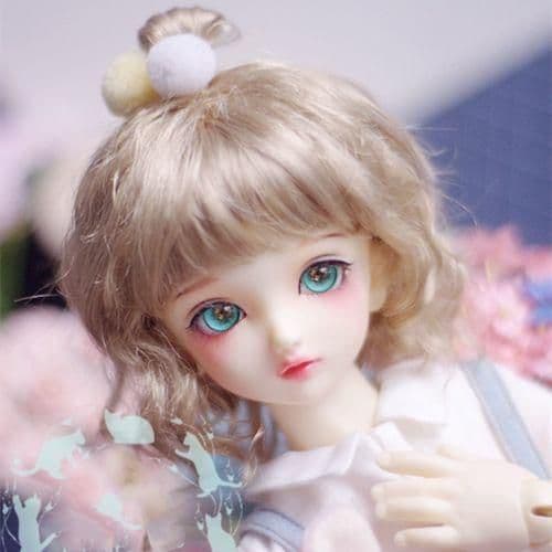 XD03 人形用 ドール用ウィッグ 髪 耐熱 高温　ハンドメイド