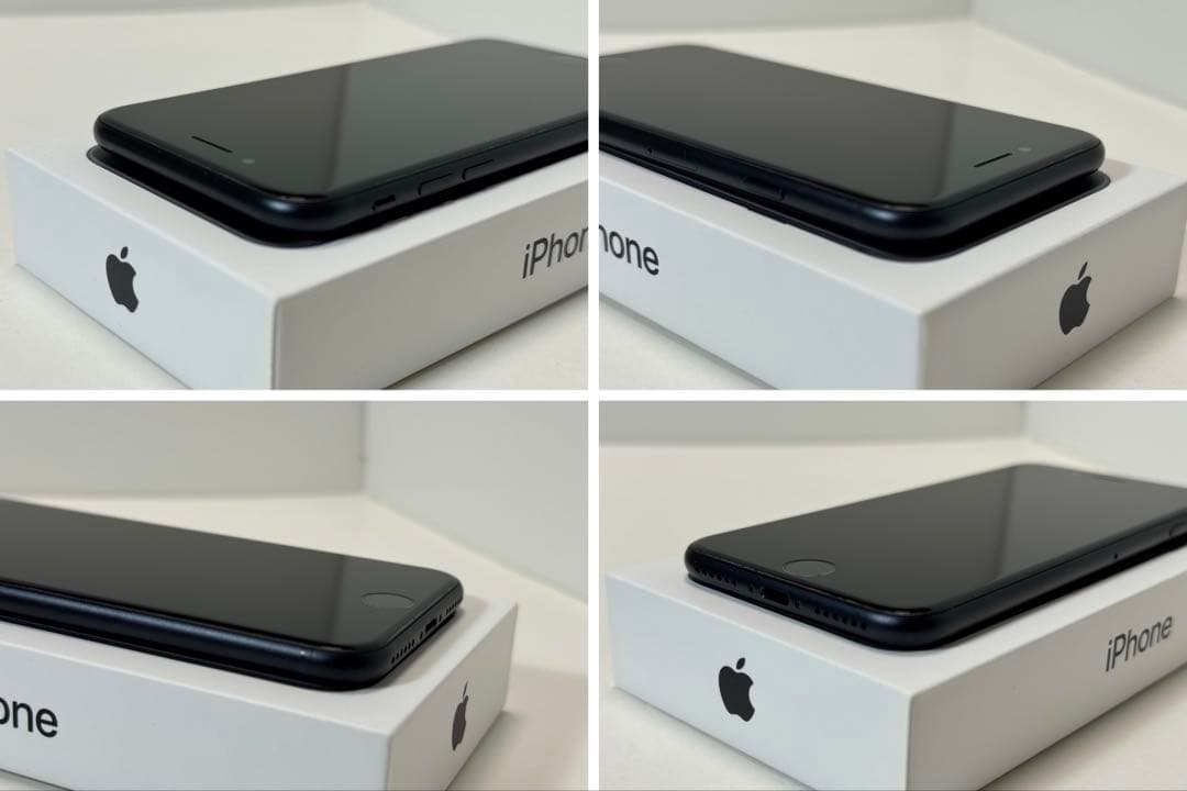 超美品 iPhone SE 第3世代64GBミッドナイト 純正バッテリー100％