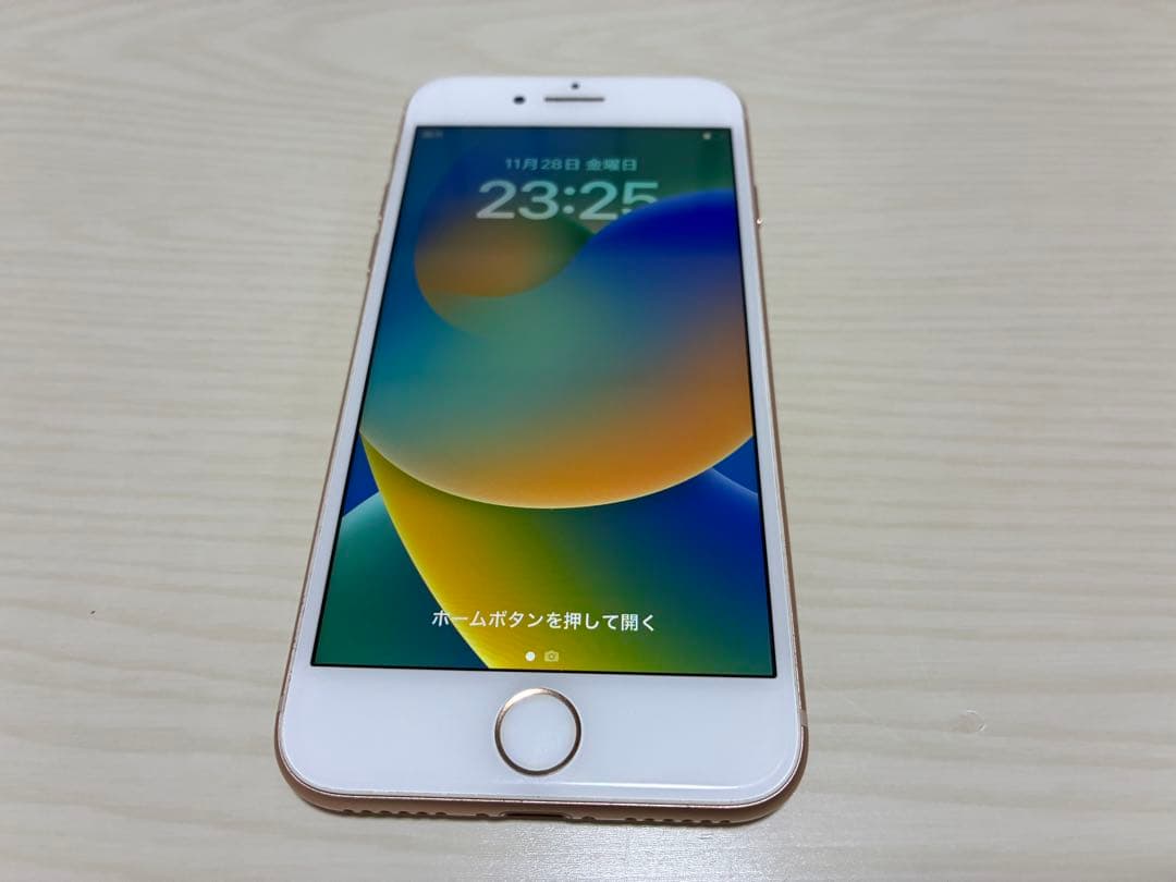 iPhone8 64GB ゴールド 100% SIMフリー 美品