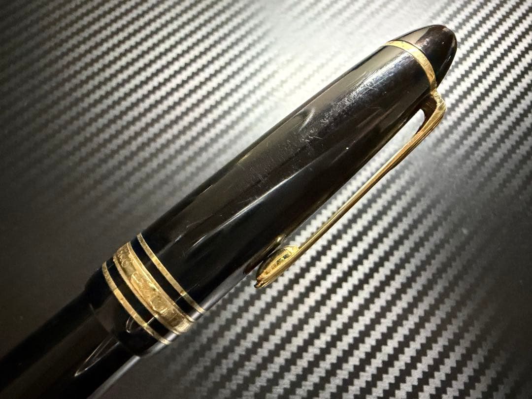 美品 モンブラン 146 エボナイト芯 14K 全金 B 太字 万年筆