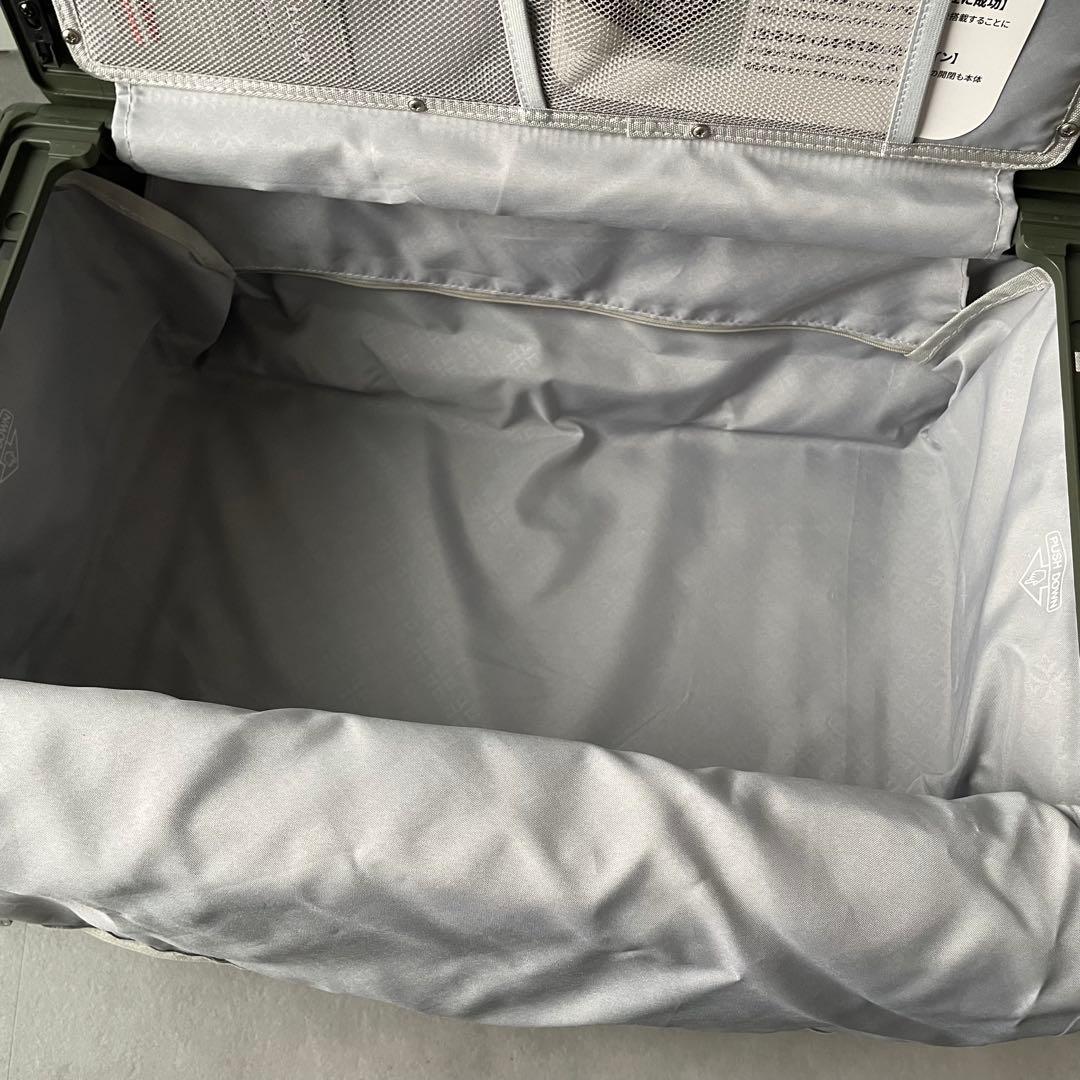 &.FLAT折り畳めるキャリーケース 機内持ち込み可能35Lスーツケースフラット