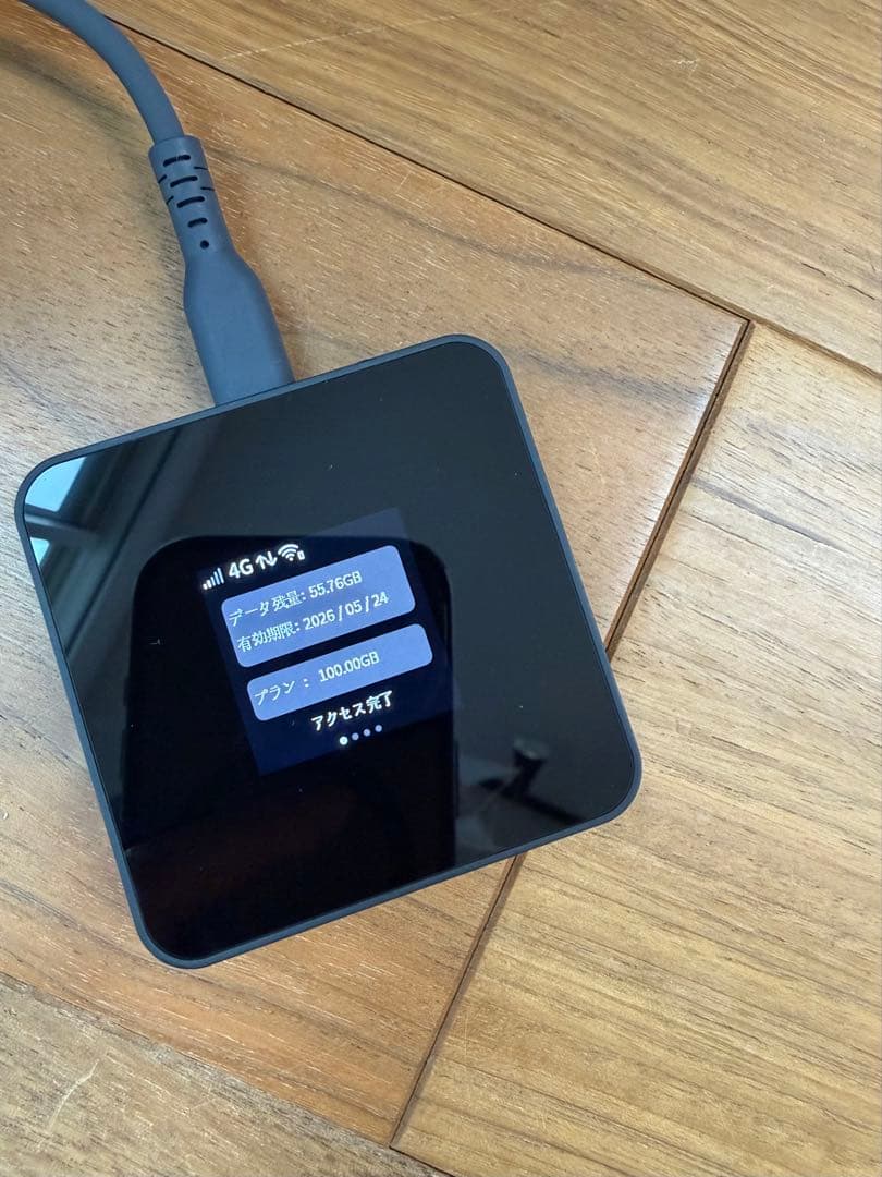 ecoco TD20　給電型　ポケットWi-Fi 100GB