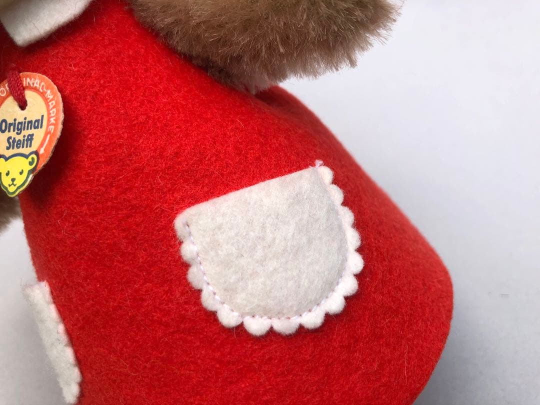 Steiff　ウサギのギフトカバー　Betthupferlhase　赤オールID