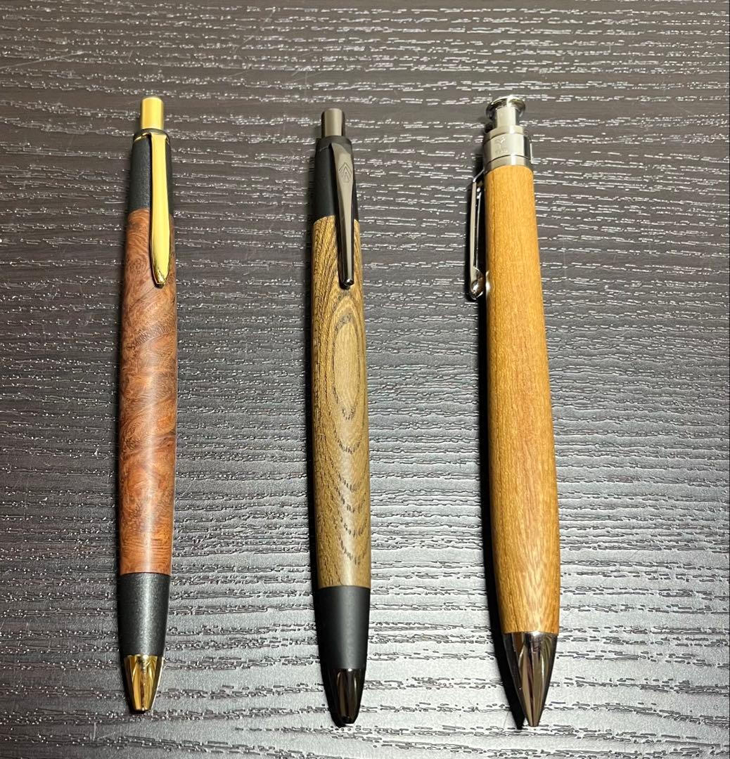 野原工芸 神代欅 シャーペンセット ボナンペン 花梨瘤 工房楔最終値下げ