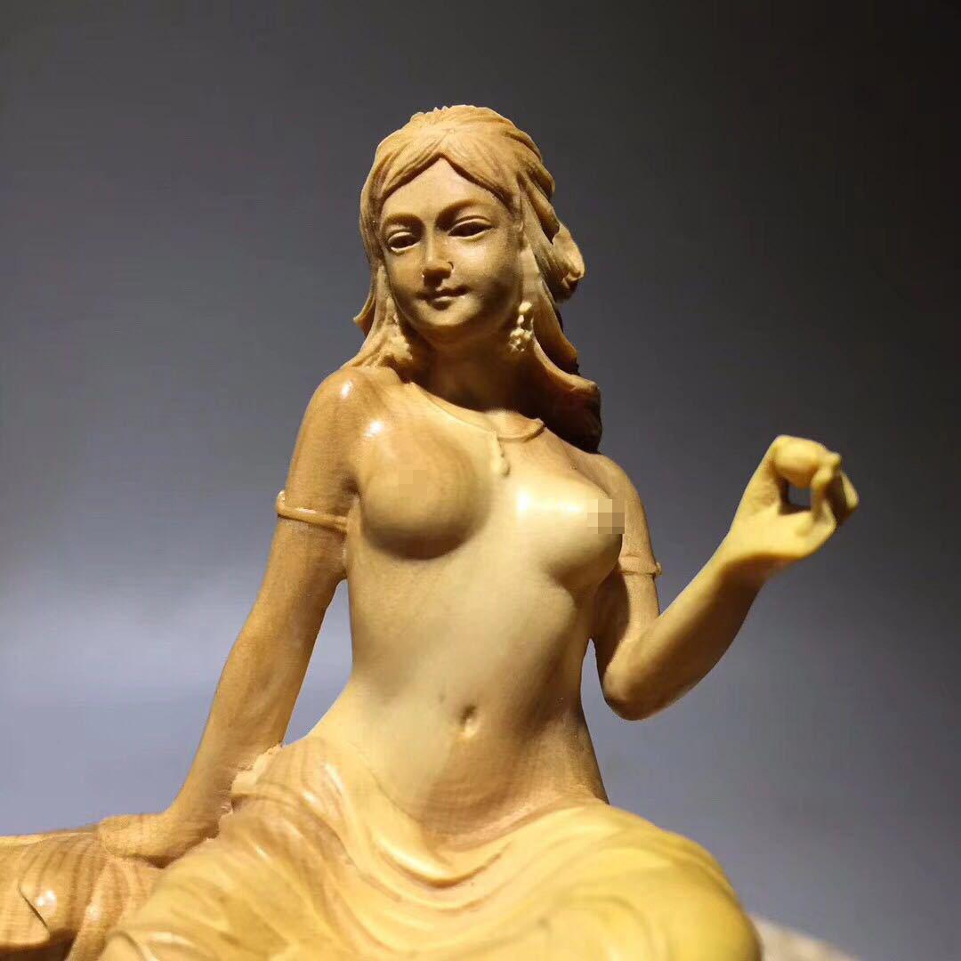 柘植 美人像 弁財天像