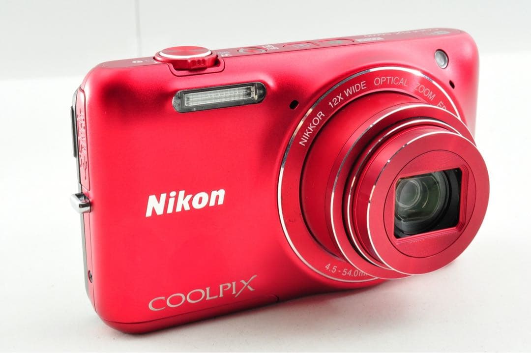 美品　Nikon COOLPIX S6600 レッド　コンデジ デジカメ カメラ