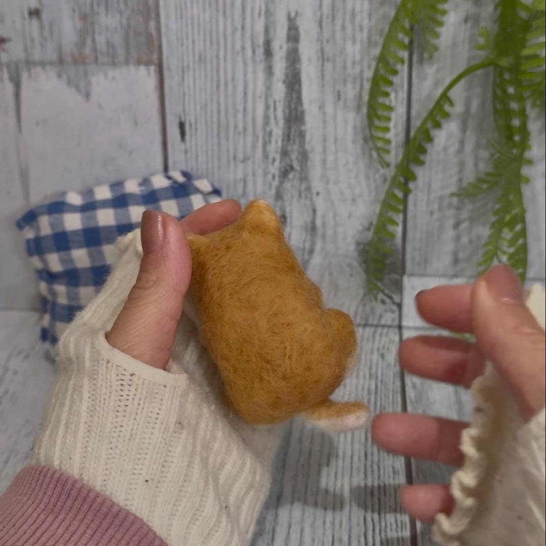 ハナ　　まんまる柴犬　へそてん　柴犬　ペット　犬　わんこ　羊毛フェルト