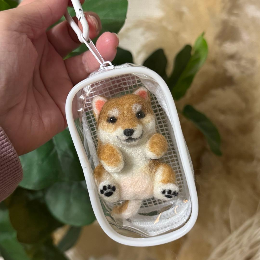 ハナ　　まんまる柴犬　へそてん　柴犬　ペット　犬　わんこ　羊毛フェルト